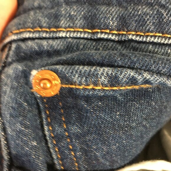 LEVIS Premium BIG E Woman Wedgie 27 Jean High Waist Straight Inseam28 Buttonfly - Picture 9 of 12